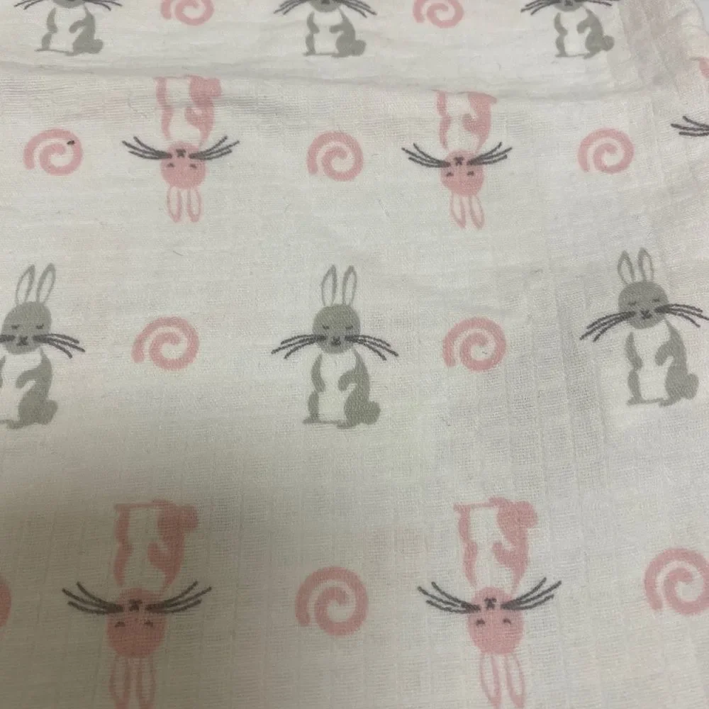 Aden & Anais Gray & Pink Bunny Onesie